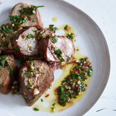 Grilled Pork Tenderloin with Chimichurri Sauce Recipe | SideChef