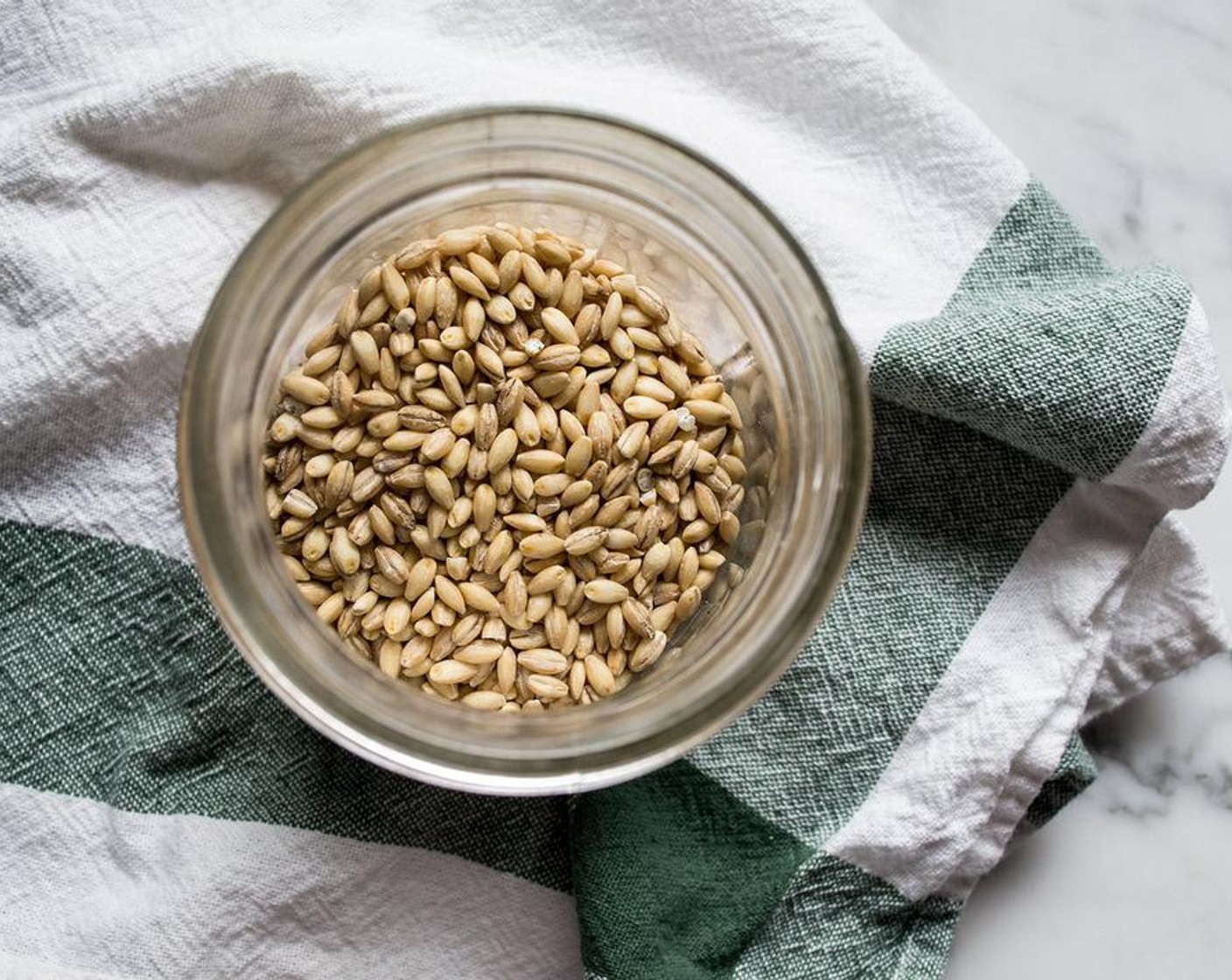 step 5 Meanwhile, cook Pearl Barley (1/4 cup) according to package directions or add 1/4 cup barley to 3/4 cup water, bring to a boil, then simmer for 20-25 minutes or until soft and chewy.