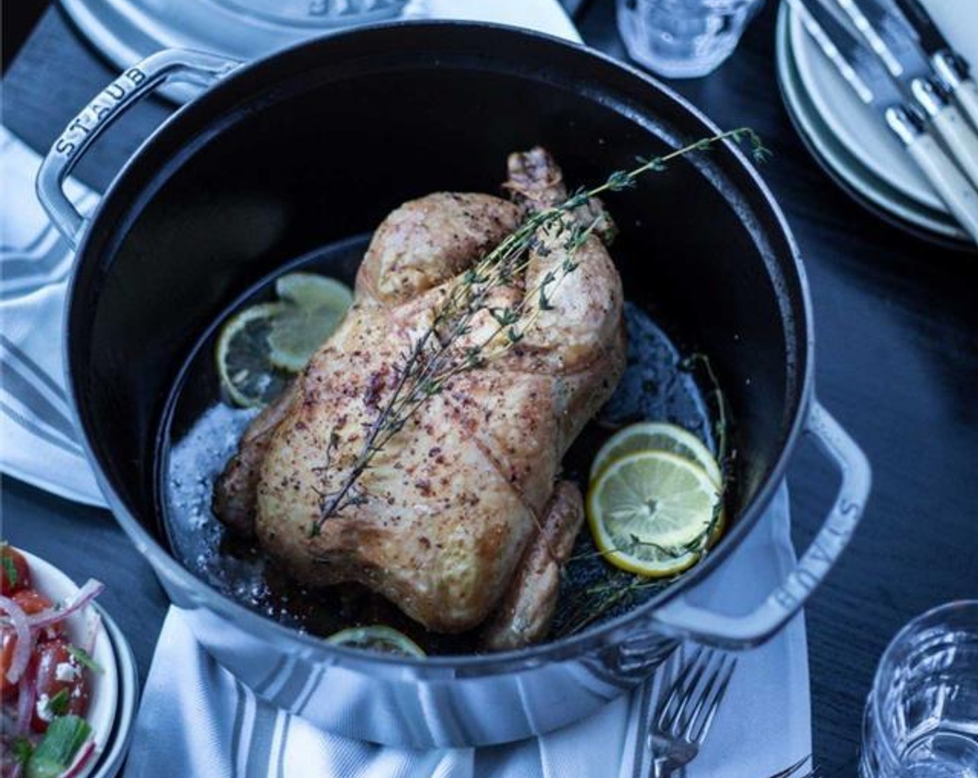 Lemon Thyme Roast Chicken Recipe | SideChef