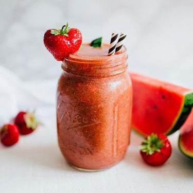 Strawberry Watermelon Rind Smoothie Recipe | SideChef