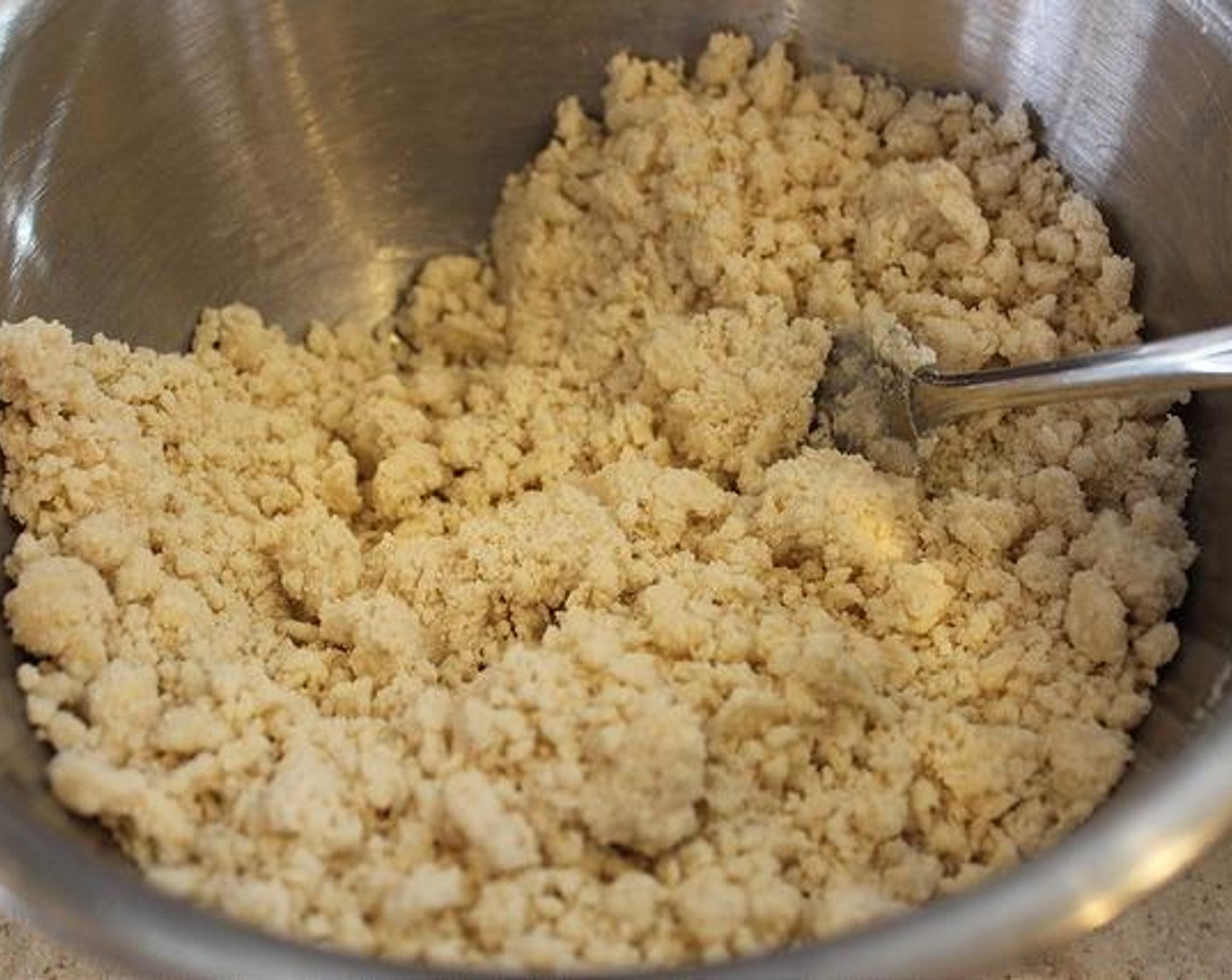 step 1 Mix together the Gluten-Free All-Purpose Flour (2 cups) along with optional Salt (1/2 tsp) and Granulated Sugar (2 tsp). Blend in Palm Shortening (1/2 cup) with Pastry Tool or Fork, and mix until crumbly.