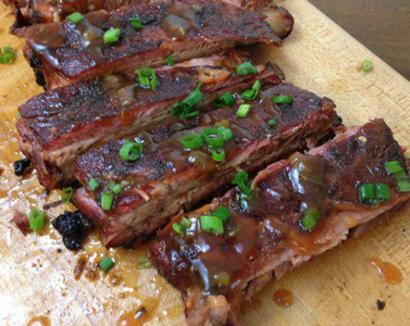 step 12 Get the ribs off the pit. Place them on the cutting board and give them a 5-10 minute rest.