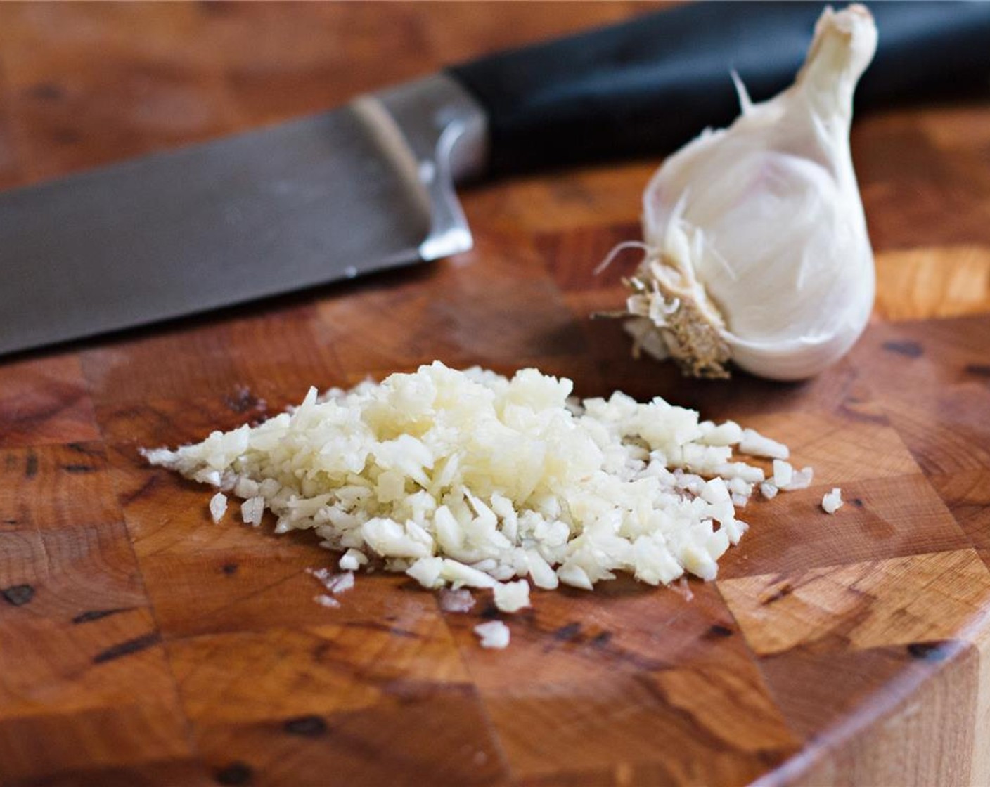 step 12 Mince the Garlic (3 cloves).