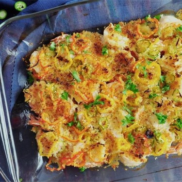 Spicy Garlic Pepper Baked Shrimp Recipe | SideChef