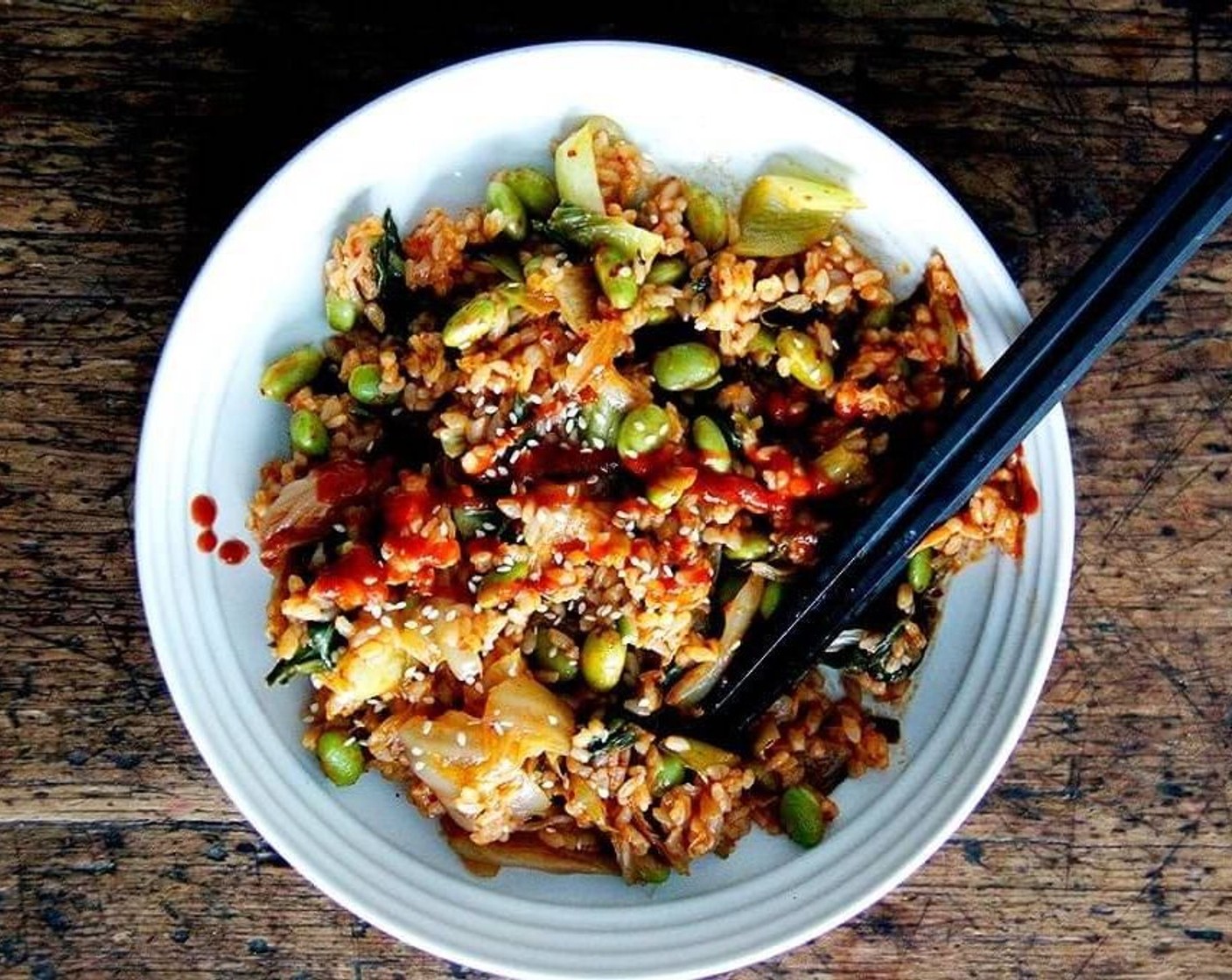 Easy Vegan Kimchi Fried Rice