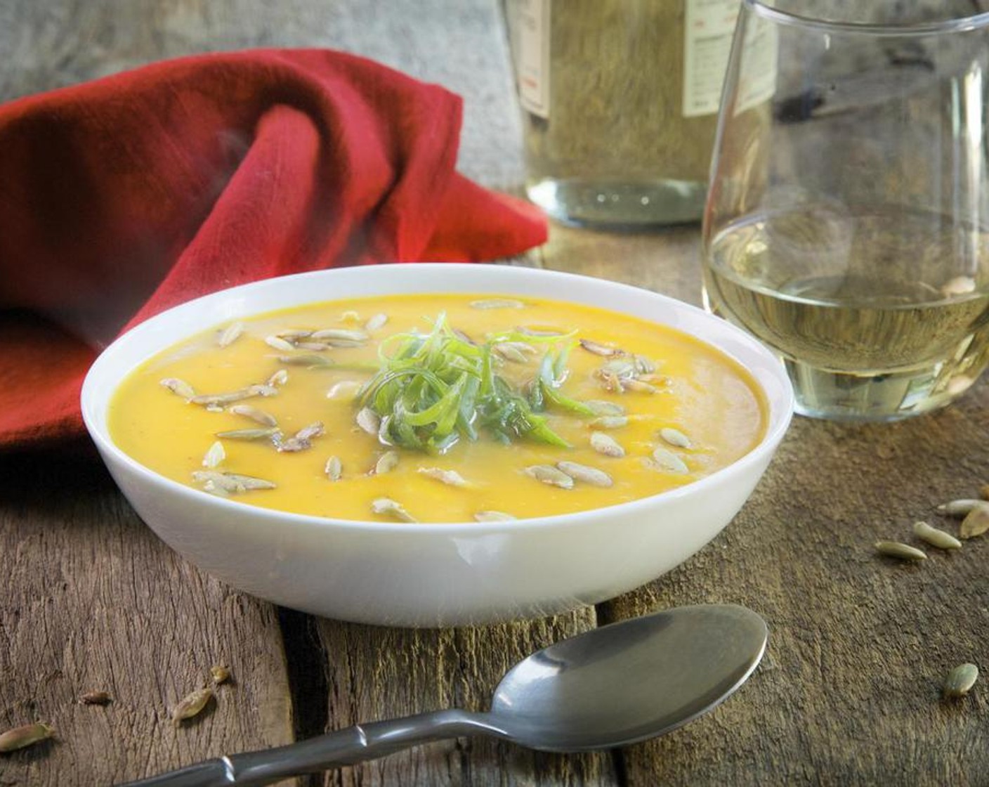 Butternut Squash Soup with Pumpkin Seeds