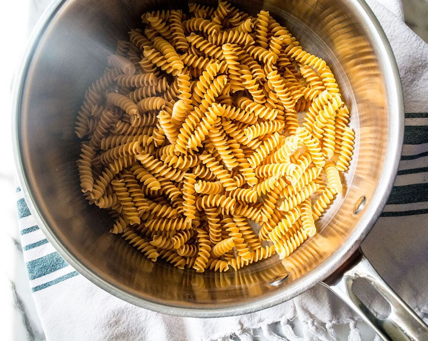 step 1 Cook Chickpea Pasta (8 oz) according to package directions.