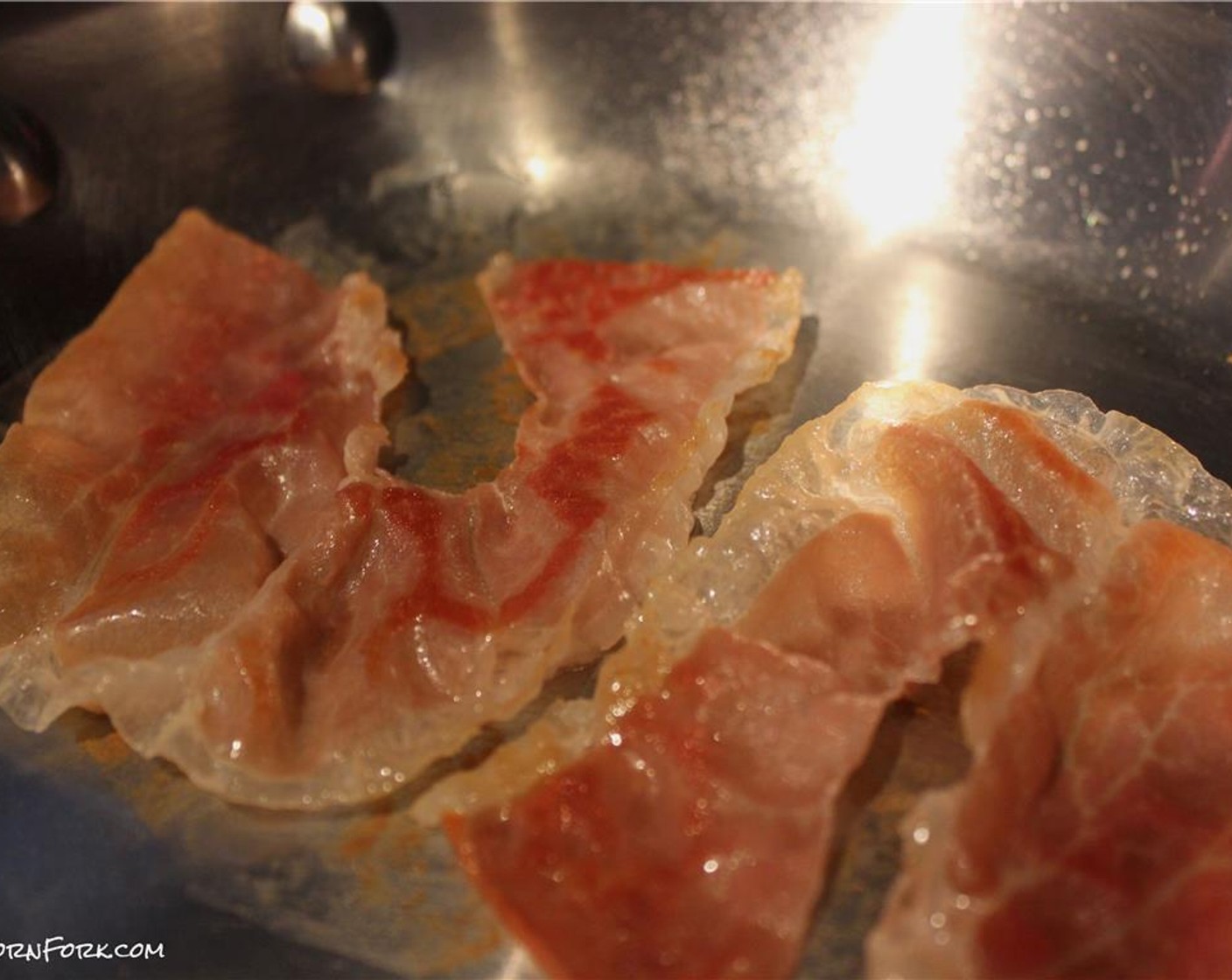 step 2 Crisp the Prosciutto (2 slices) in a pan on both sides.