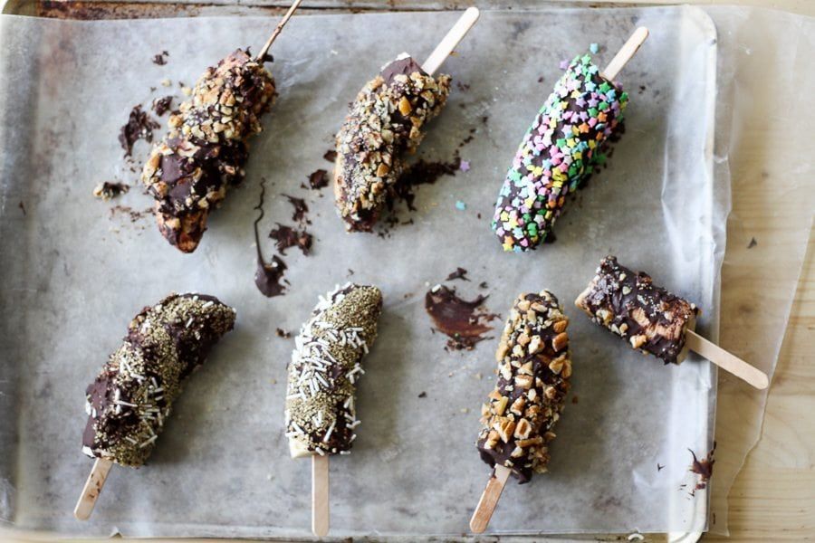 Dark Chocolate Banana Pops Recipe | SideChef