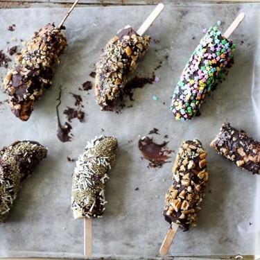 Dark Chocolate Banana Pops Recipe | SideChef