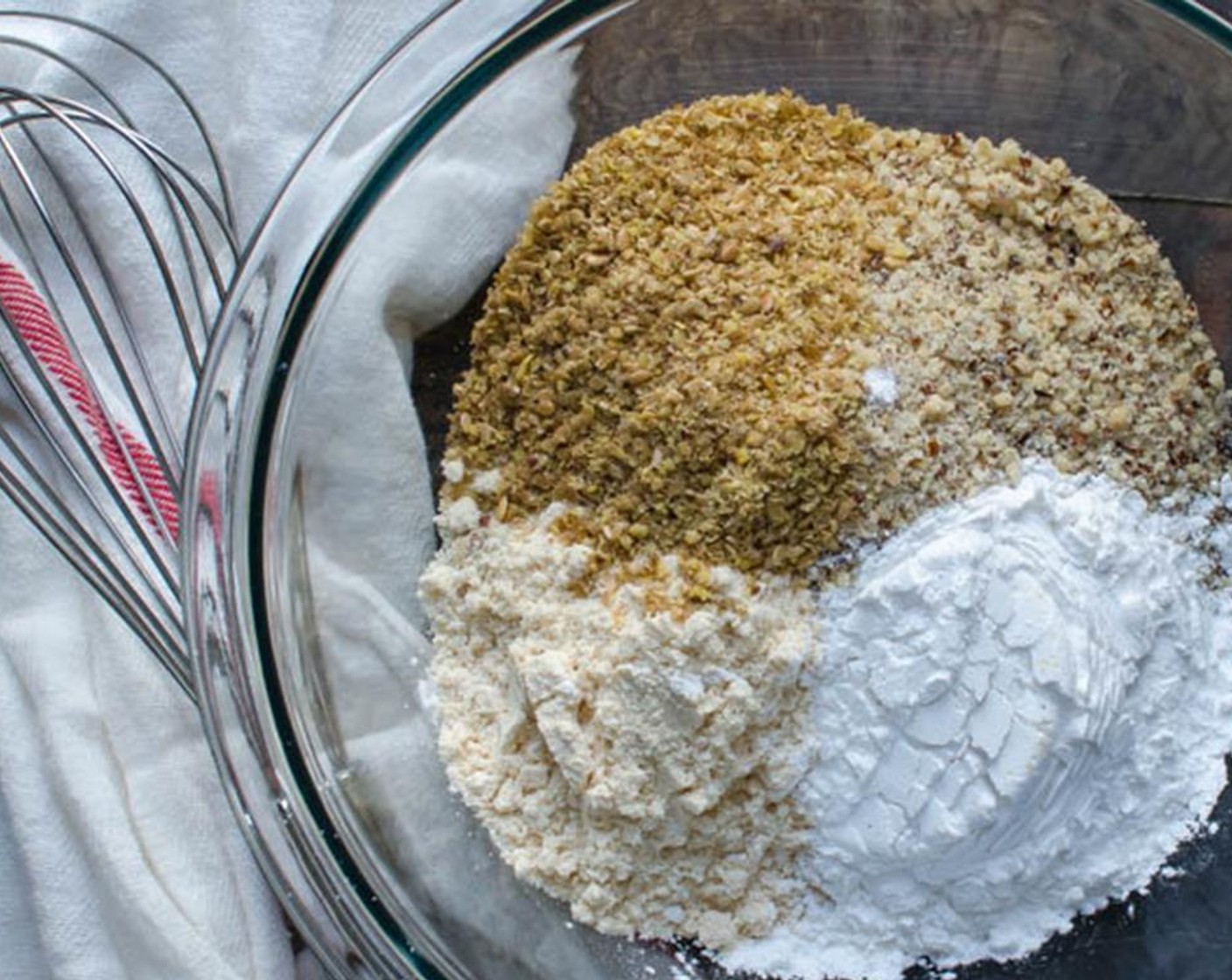 step 3 In a medium bowl combine the Coconut Flour (1/4 cup), Arrowroot Starch (1/4 cup), Hazelnut Flour (1 1/4 cups), Flaxseed Meal (2 Tbsp), Baking Powder (1 tsp), Baking Soda (1 tsp), Salt (1/2 tsp) and Ground Cinnamon (1 tsp).