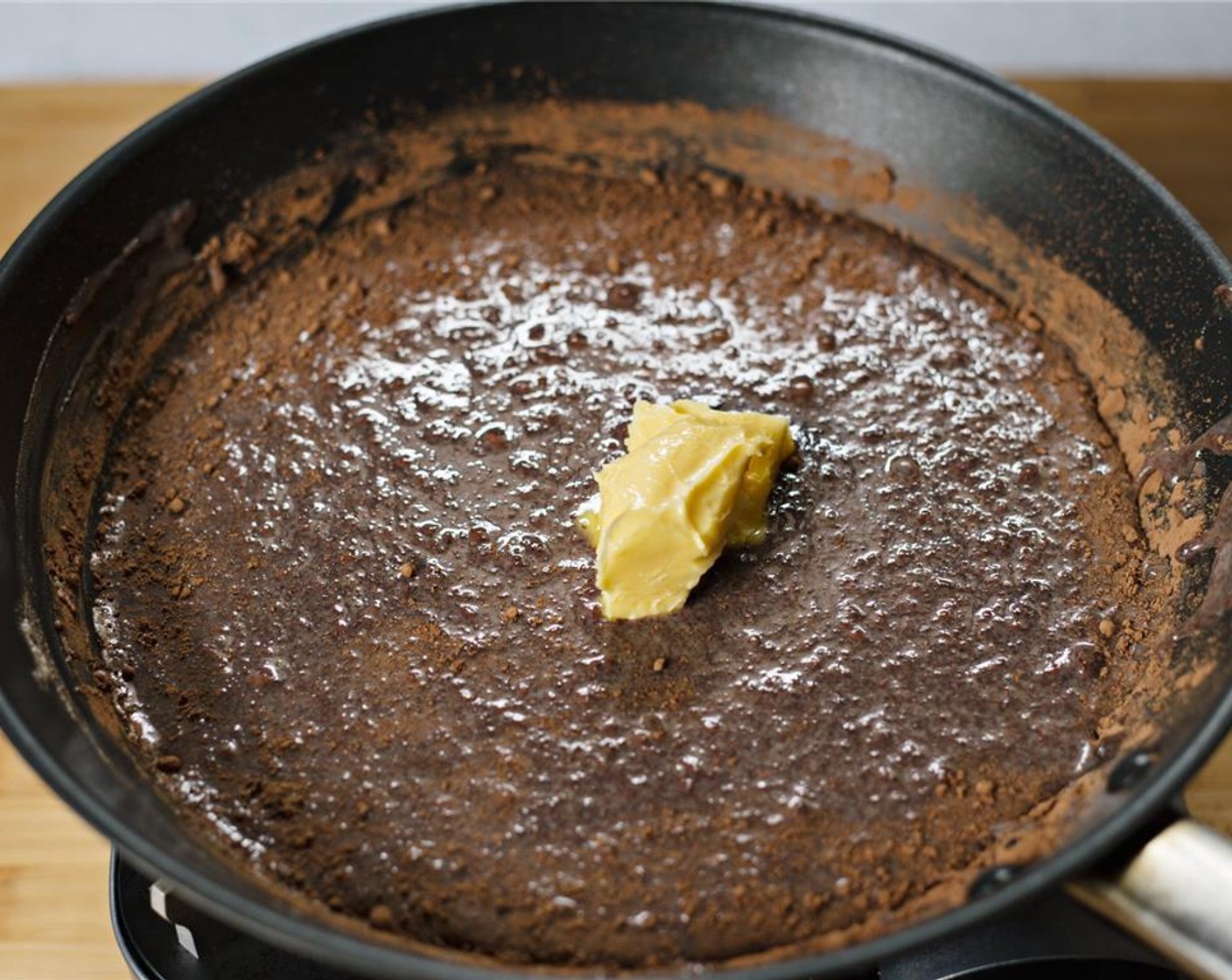 step 9 Add Unsalted Butter (2 Tbsp) and allow to melt, then stir to combine.