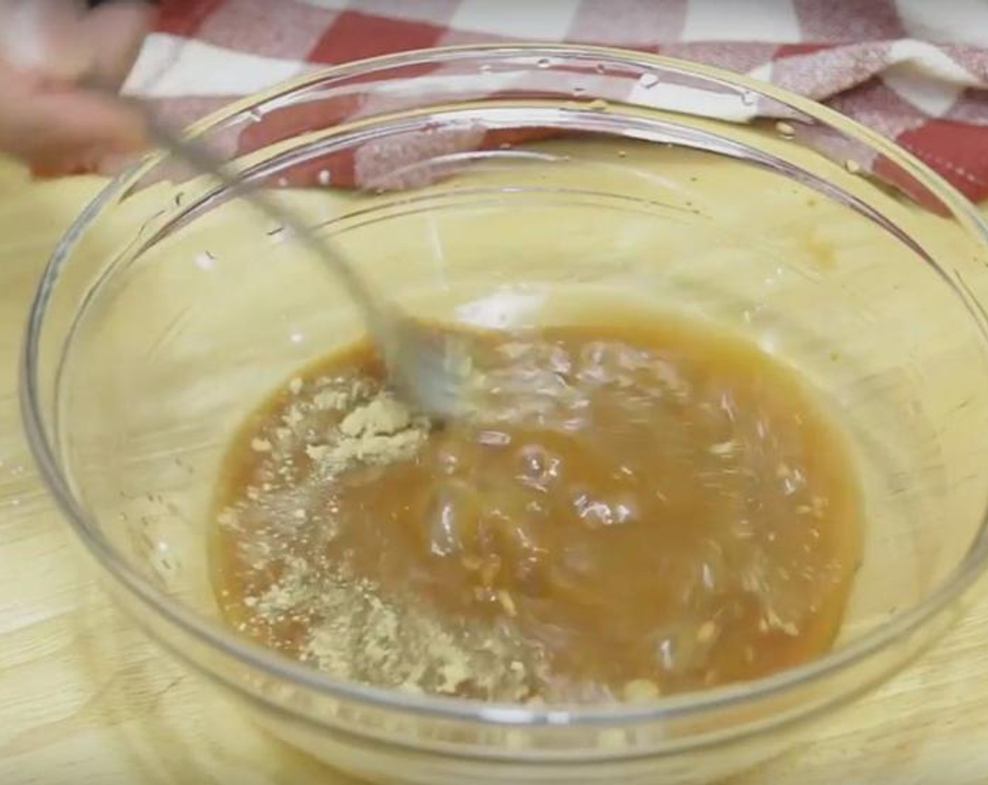 step 2 Make the sauce: In a bowl, mix together Chicken Stock (4 Tbsp), Soy Sauce (3 Tbsp), Distilled White Vinegar (3 Tbsp), Hoisin Sauce (2 tsp), Caster Sugar (3 Tbsp), Ground Ginger (1/4 tsp), Corn Starch (2 tsp) and set aside.