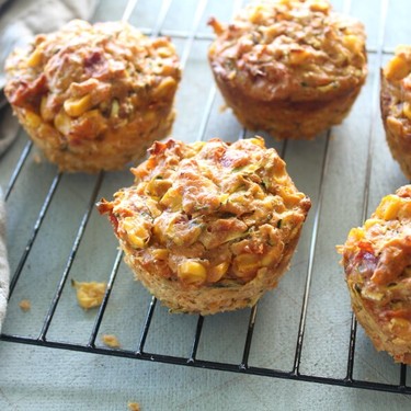 Easy Savory Corn Zucchini Muffins Recipe | SideChef