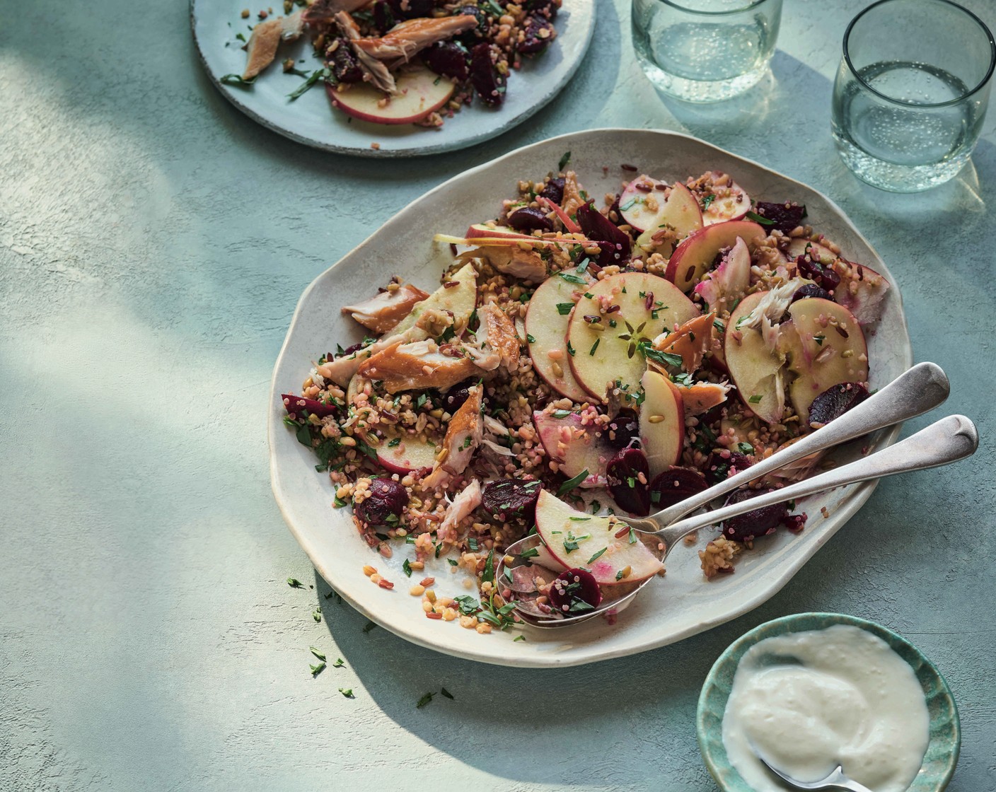 Jazz apple, beetroot and smoked mackerel salad M&S