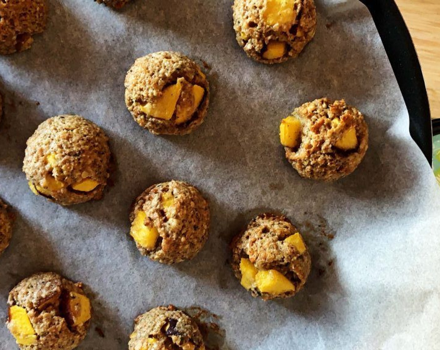 step 5 Scoop out dough into small round balls onto a baking tray and bake for 12-15 minutes.