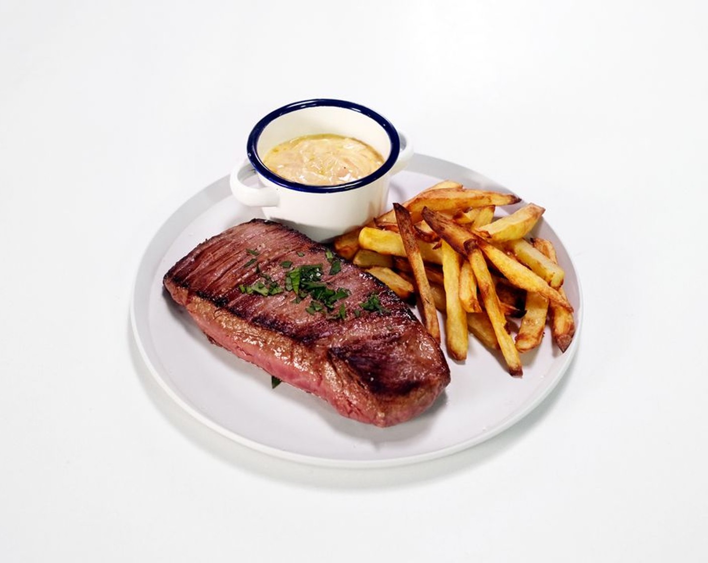Bavette (Flank Steak) with Shallot Sauce and Fries