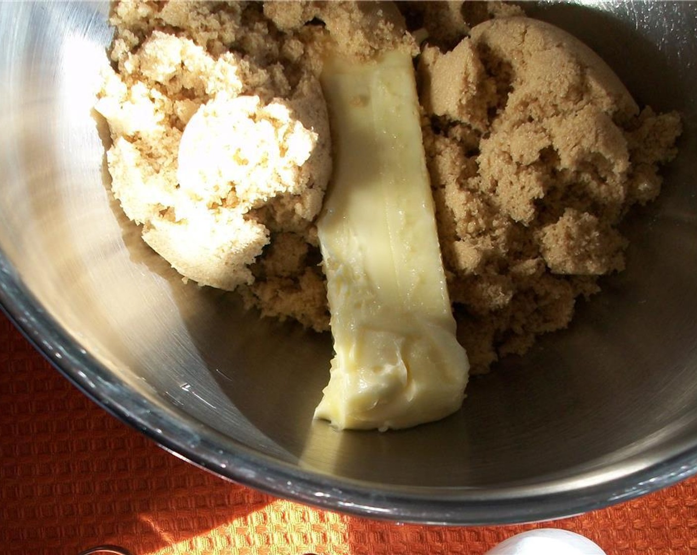 step 3 With an electric mixer, cream Unsalted Butter (1/2 cup) and Brown Sugar (1 cup). Add Egg (1), beat until combined. Add Blackstrap Molasses (1/4 cup), beat until combined, scraping down sides of the bowl.