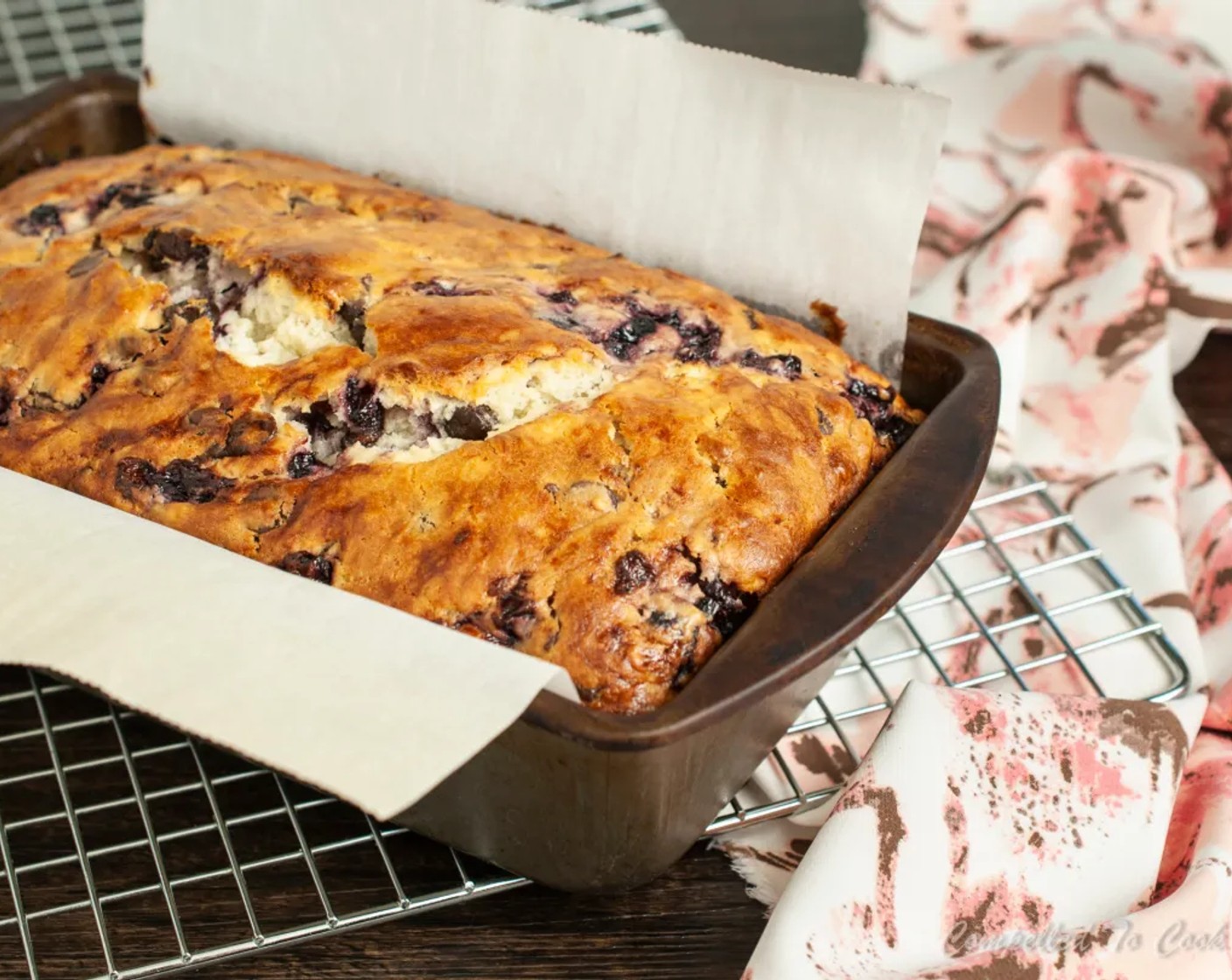 step 9 Remove from oven and allow to cool completely in pan prior to lifting out and slicing.