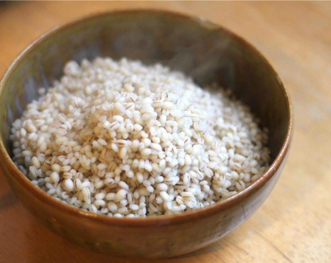 step 4 When the water boils, add the Pearl Barley (1 1/2 cups) to one pot and cook about 10 minutes to al dente, then drain and cover it.