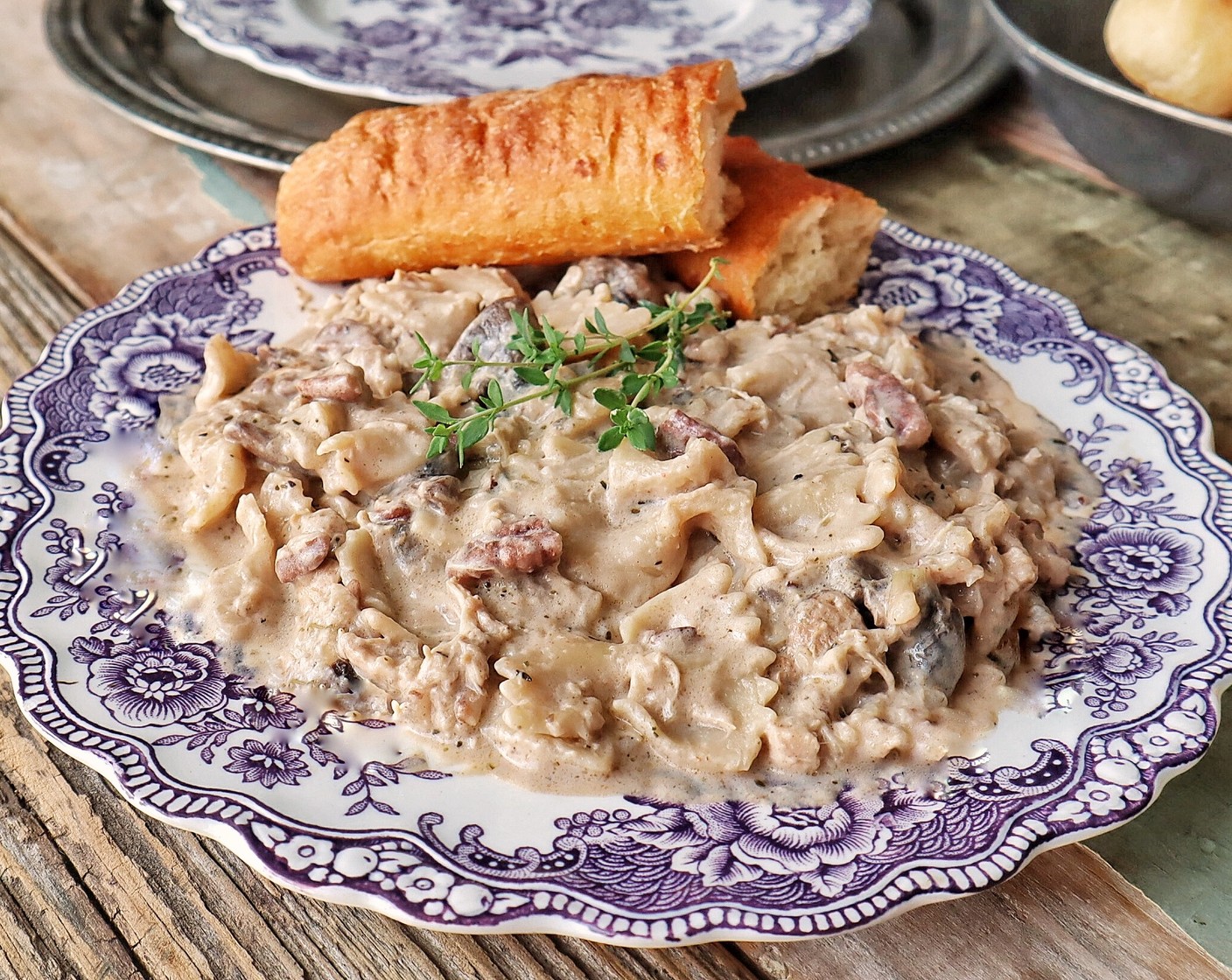 Pecan Chicken Bowtie Pasta