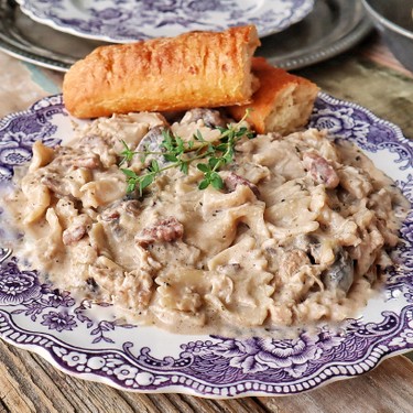Pecan Chicken Bowtie Pasta Recipe | SideChef