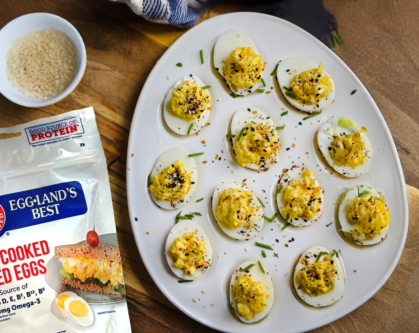 Everything Bagel Deviled Eggs