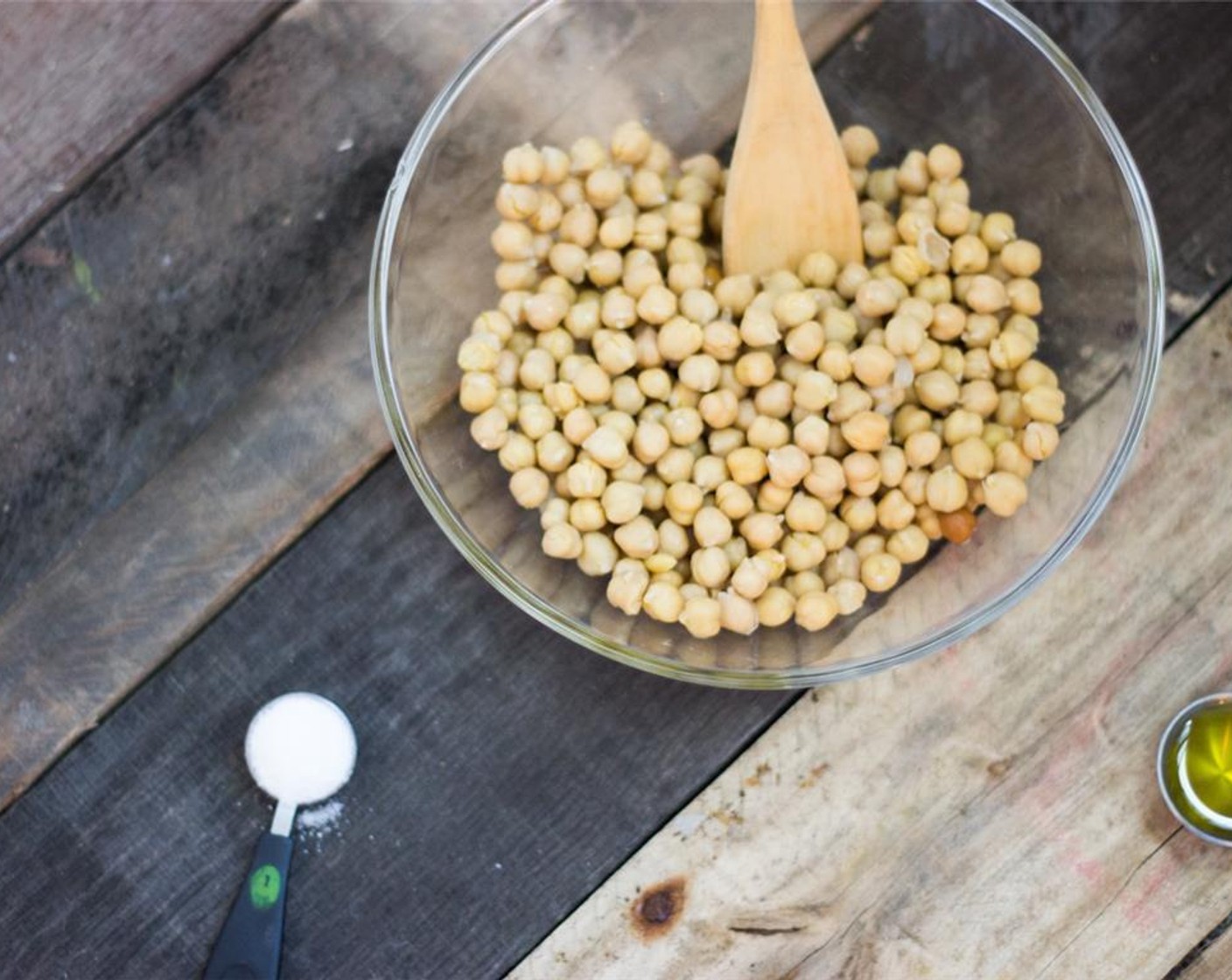 step 4 In a bowl stir beans, Kosher Salt (1 tsp) and Olive Oil (2 Tbsp) to coat beans.
