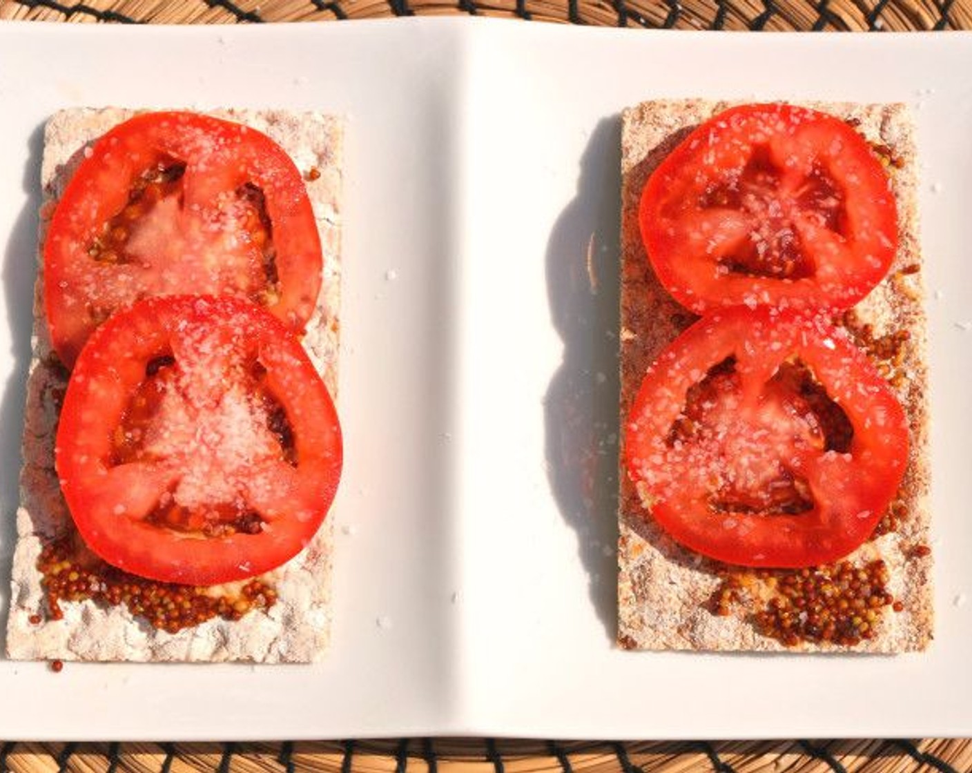 step 2 Add Tomato (1) and sprinkle with Kosher Salt (to taste) to taste.