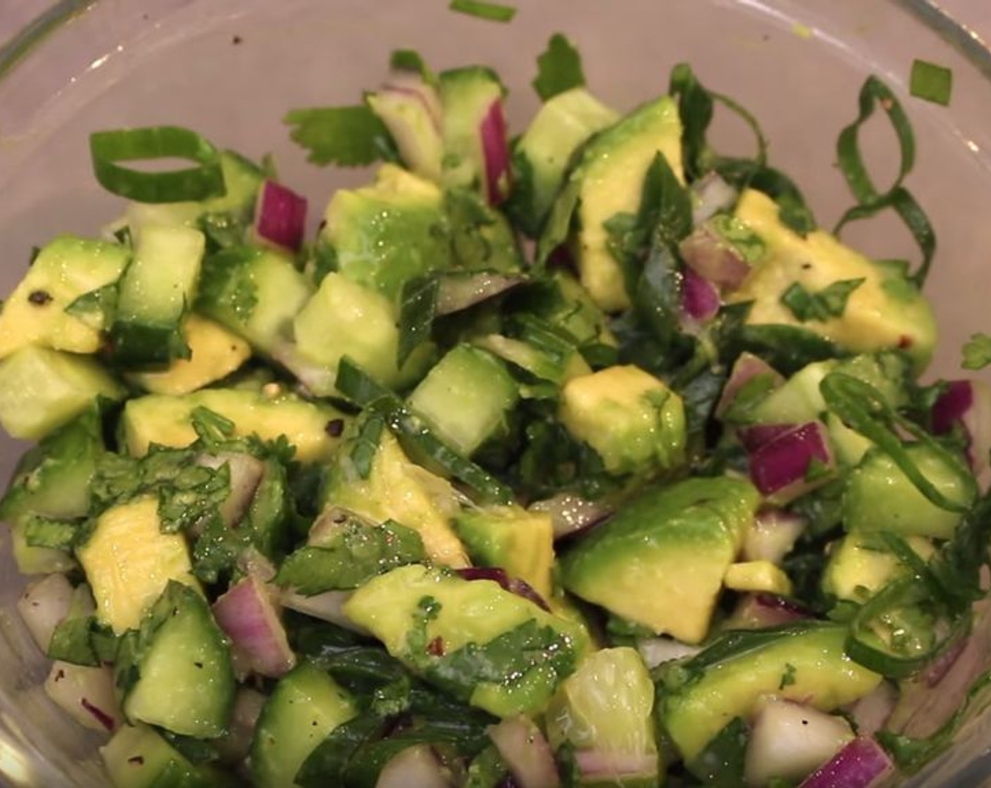 step 2 Squeeze some juice from Lime (1/2) over the top and then add Fresh Cilantro (1/4 cup). Season with Sea Salt (1/2 tsp), then mix it very well until everything is combined. Set aside.