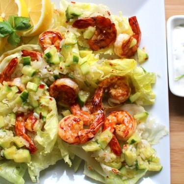 Stir-Fried Chili Black Tigers with Cucumber Salsa Recipe | SideChef