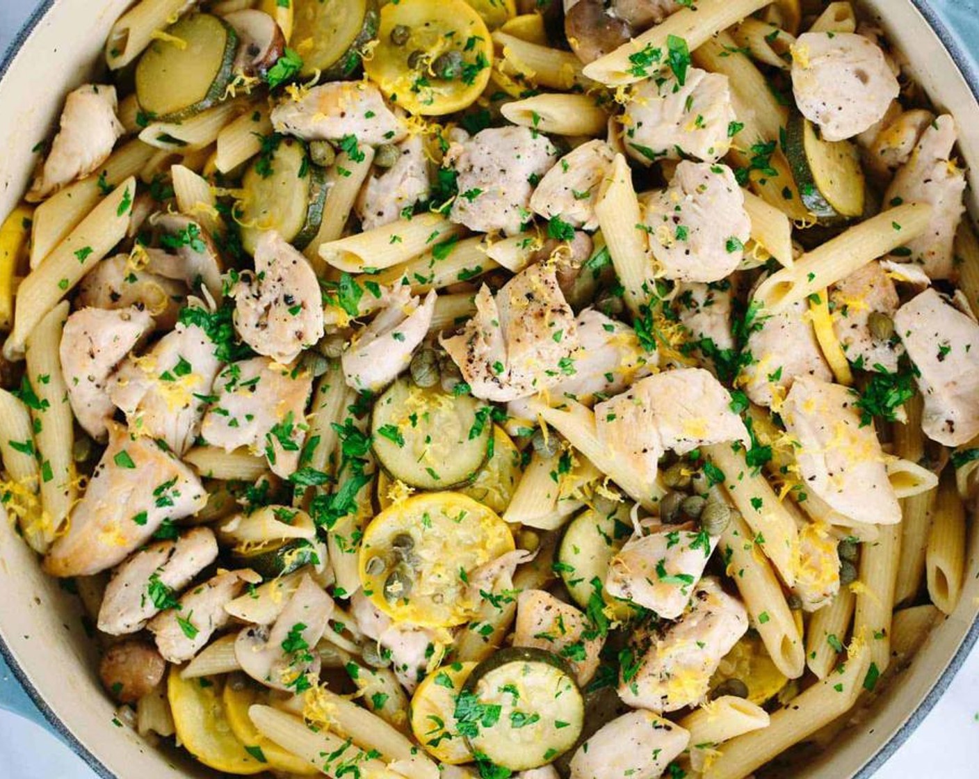 Chicken Piccata with Penne Pasta