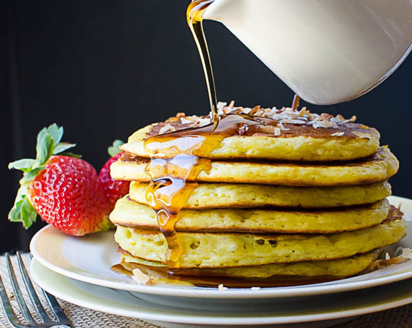 Coconut Orange Buttermilk Pancakes