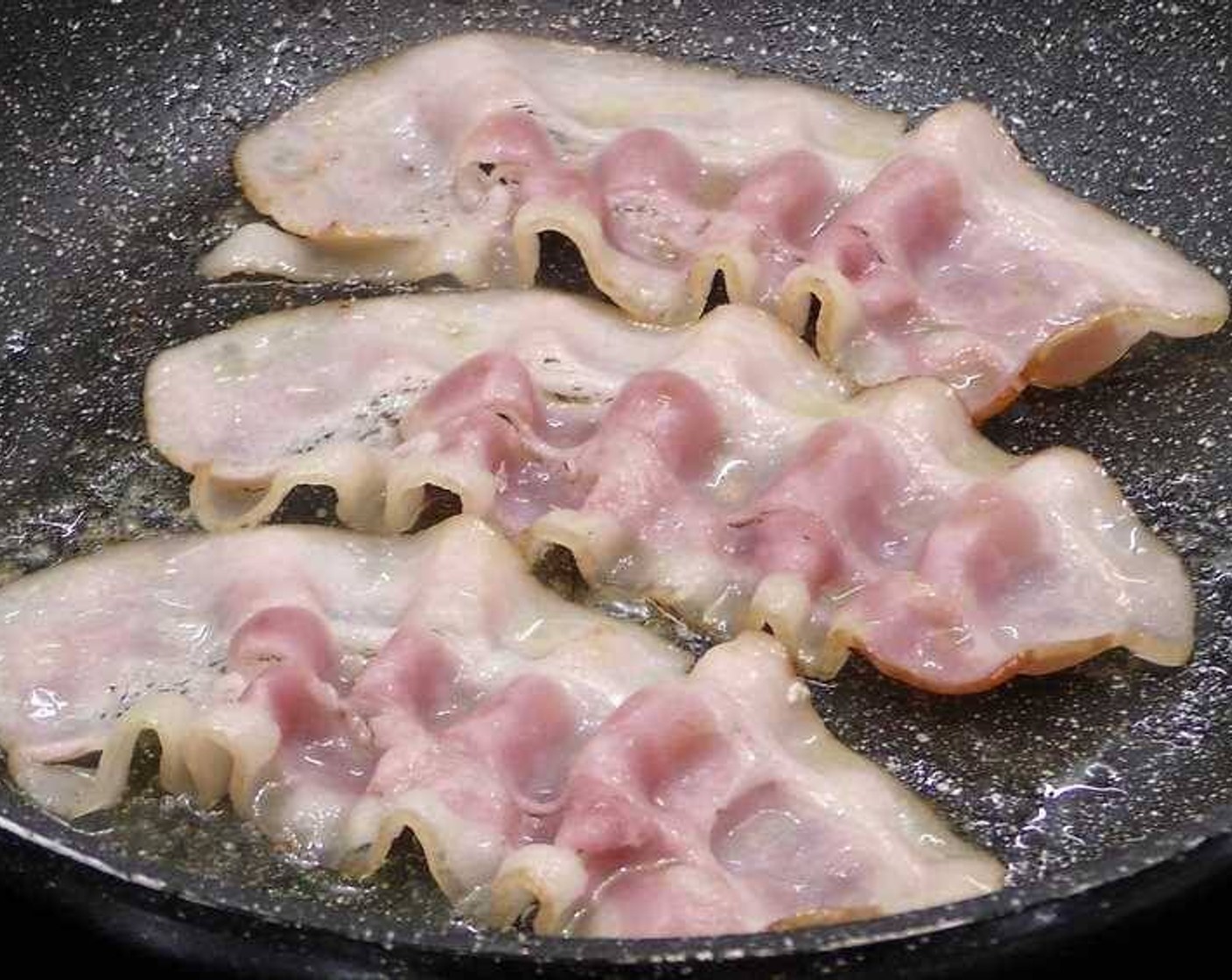 step 2 Next, fry the Bacon (8 slices).
