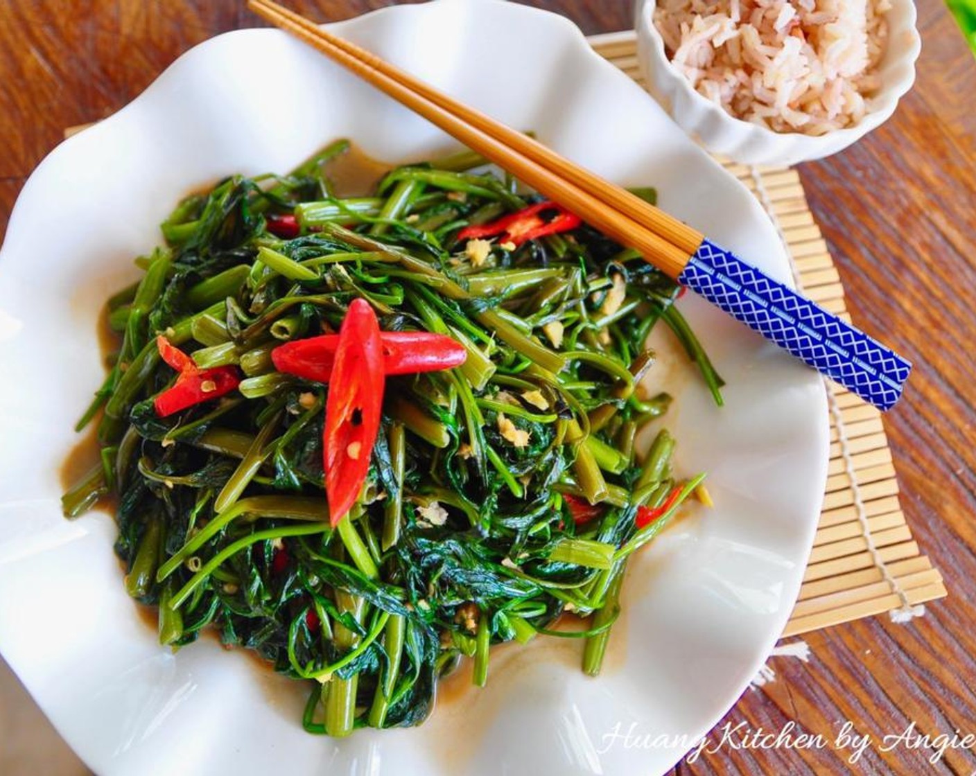 Stir Fried Fermented Beancurd Water Spinach