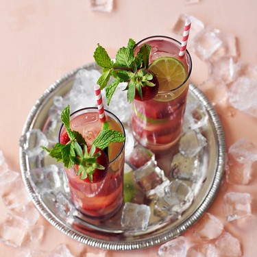 Strawberry Rhubarb Sangria Recipe | SideChef