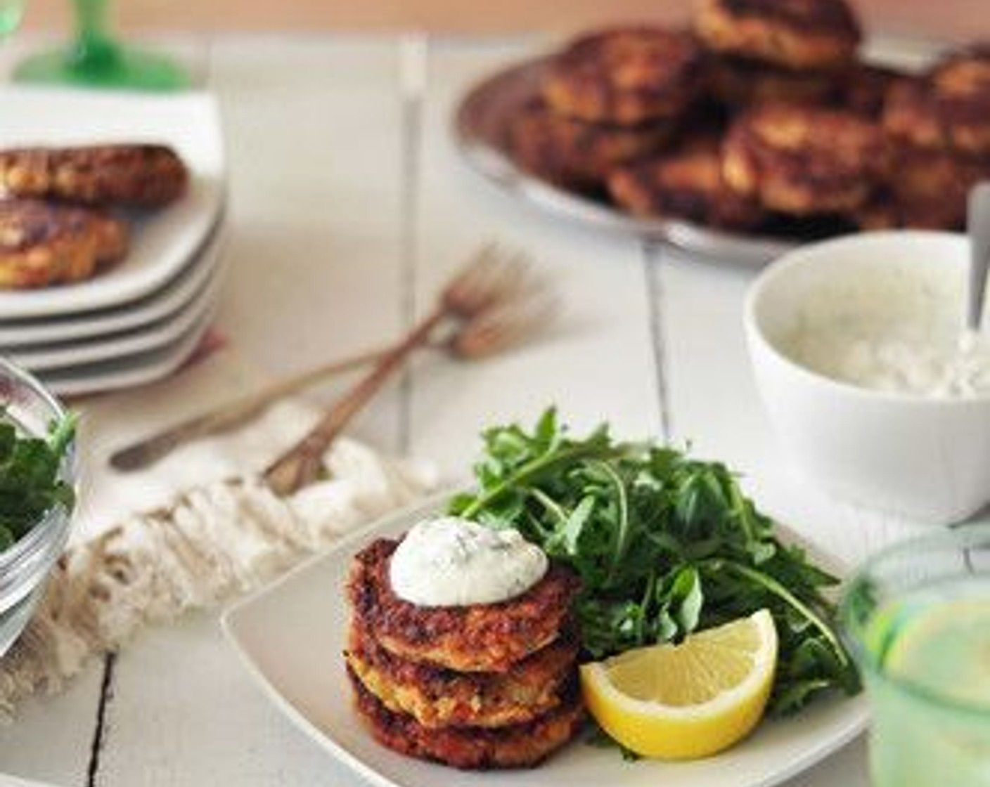 Salmon Cakes with Creamy Dill Sauce