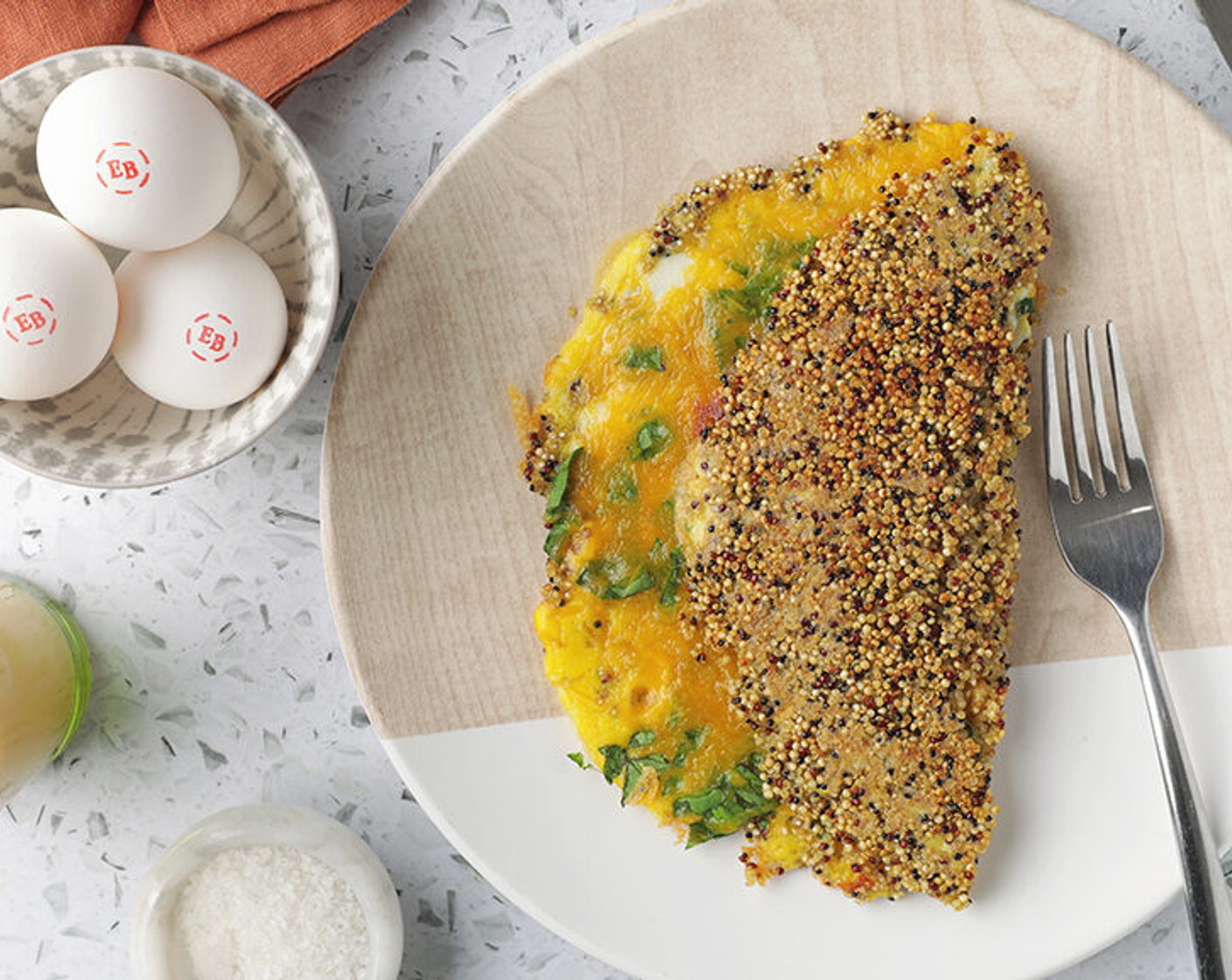 Crispy Quinoa Omelet
