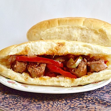 Sausage, Pepper and Onion Sandwiches Recipe | SideChef