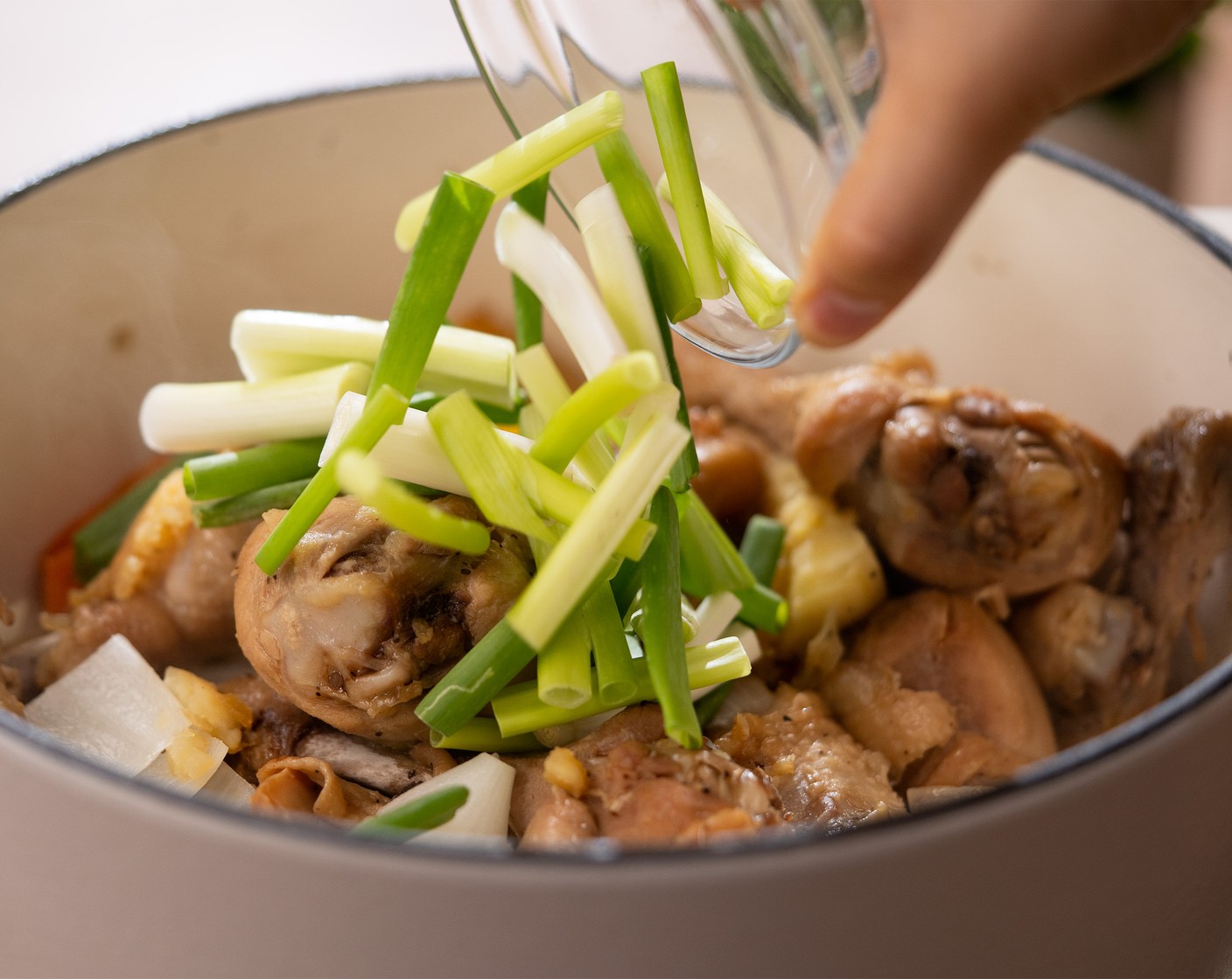 step 8 Stir in Scallions (3 stalks) and cook for an additional 2-3 minutes.