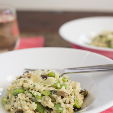 Fava Bean and Mushroom Risotto Recipe | SideChef