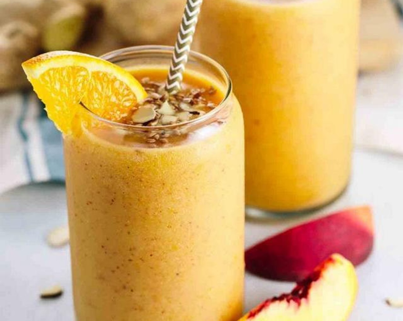 Orange Peach Ginger Smoothie