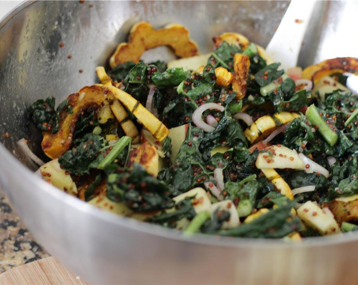 step 13 Add in the cooled squash and gently toss. Freshly Ground Black Pepper (to taste)