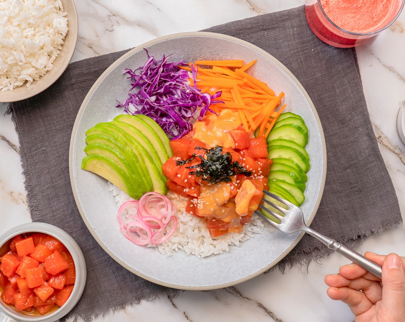 Watermelon Poke Bowl