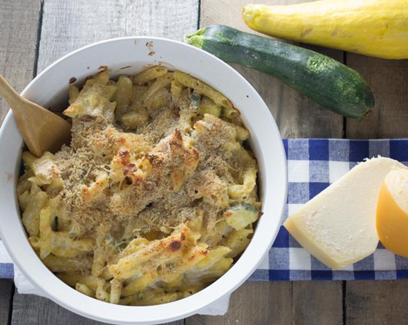 Zucchini Squash Mac and Cheese