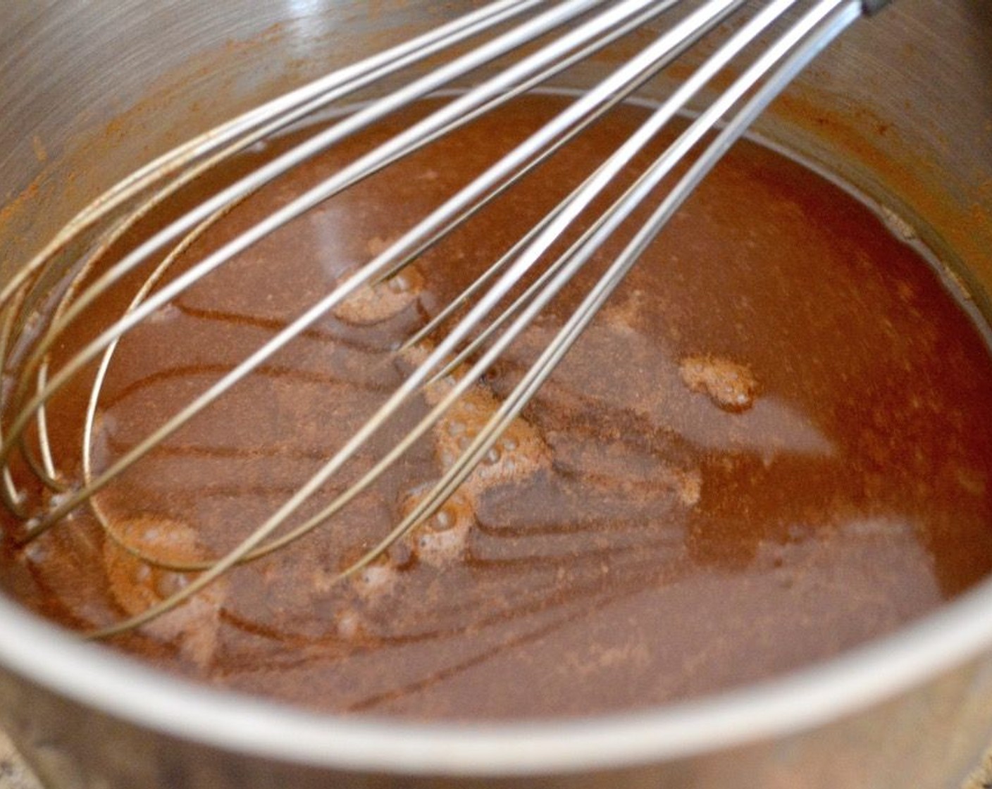 step 2 Whisk it all together. Once it gets to a low boil, remove it from the heat and let it all steep for 5 minutes.