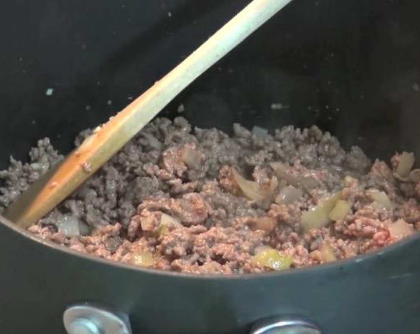 step 2 Add Ground Beef (1.1 lb). Stir together, breaking the meat up, for 5 minutes, or until the beef has browned.