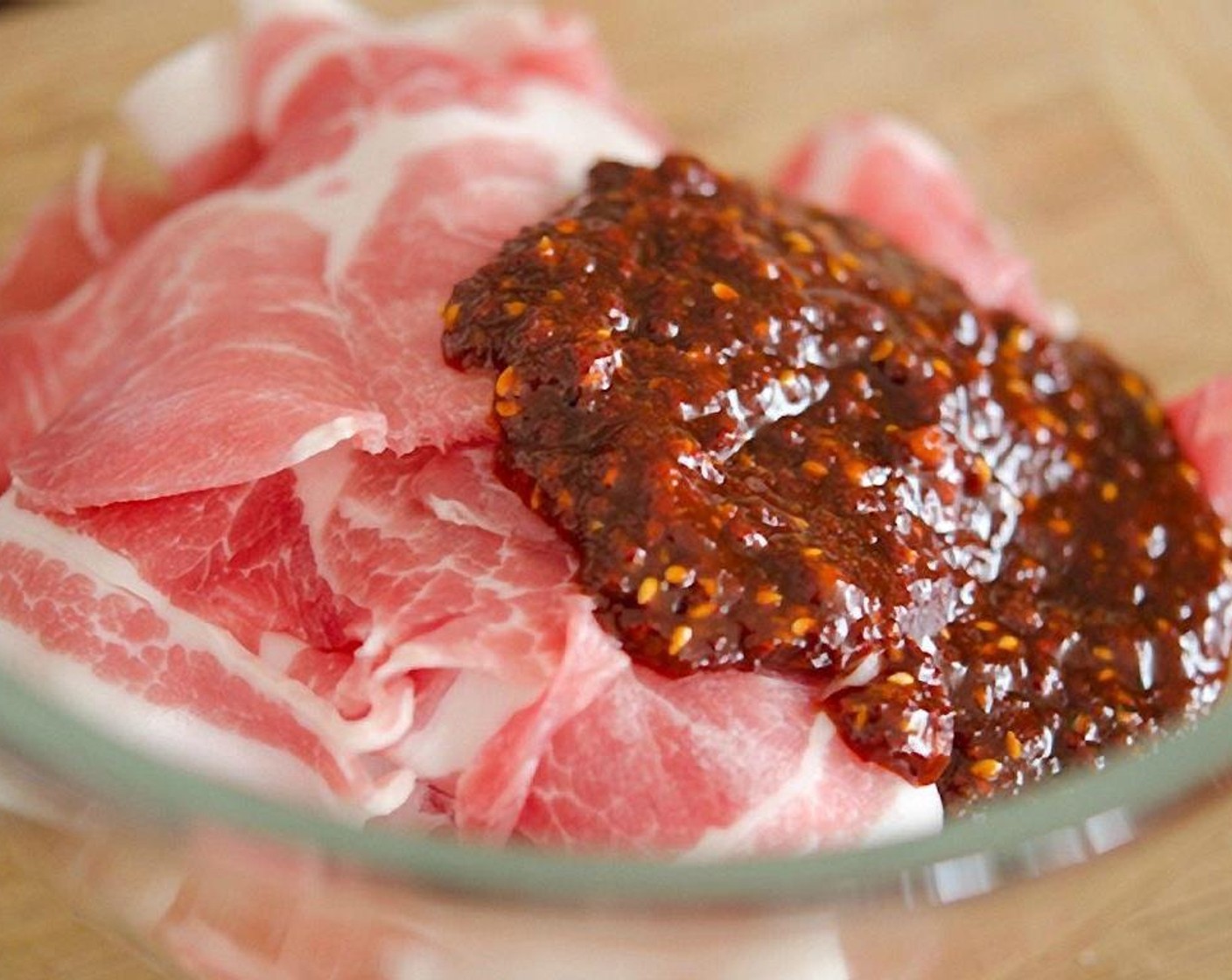 step 6 In a large mixing bowl combine Pork (1 lb) with the sauce.