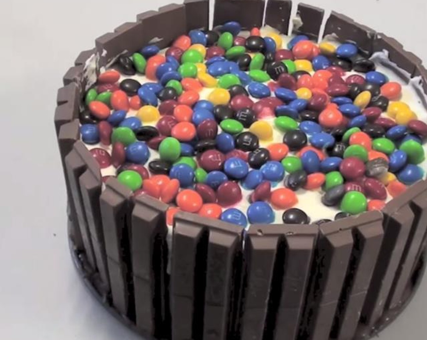 Kit Kat and M&M Cake