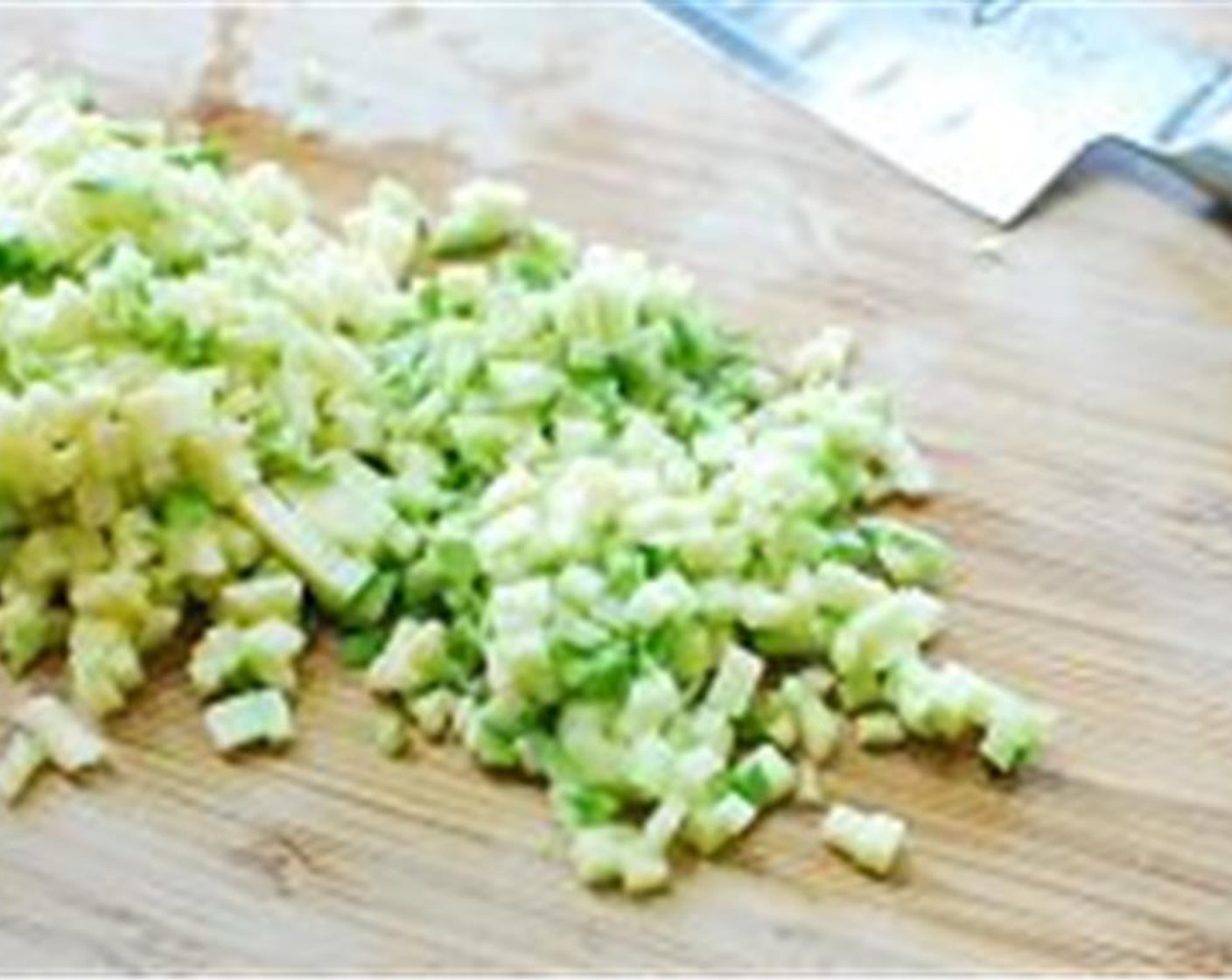 step 1 Finely chop the Zucchini (3/4 cup). Lightly Salt (1/4 tsp). Set aside for about 10 minutes. Squeeze out the liquid.